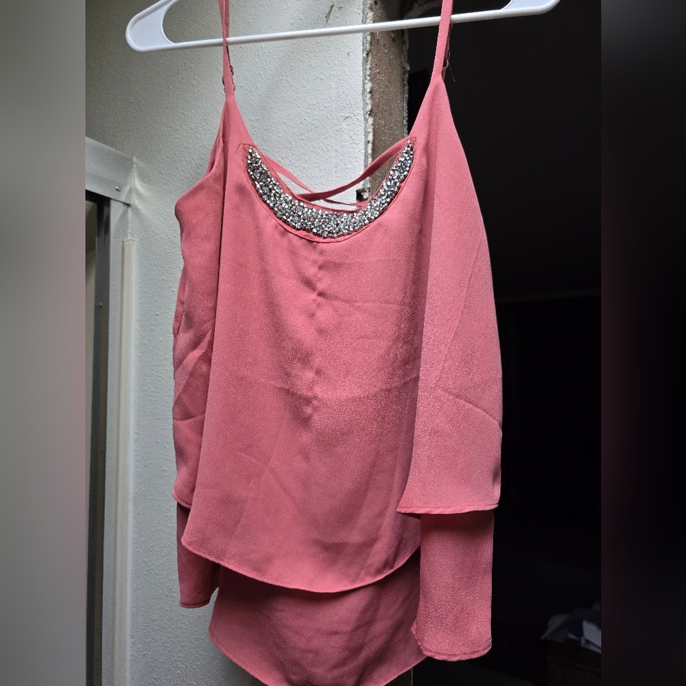 Elegant Pink Sleeveless Top